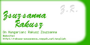 zsuzsanna rakusz business card